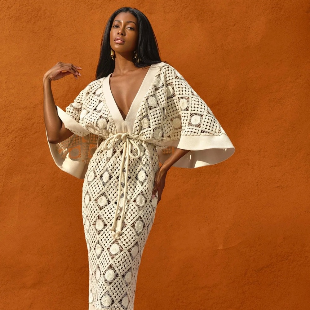 Andrea Iyamah Rahi Crochet Dress